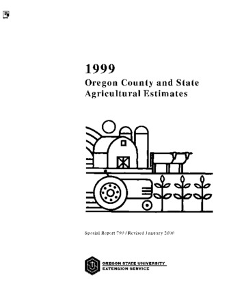1999 Oregon county and state agricultural estimates thumbnail