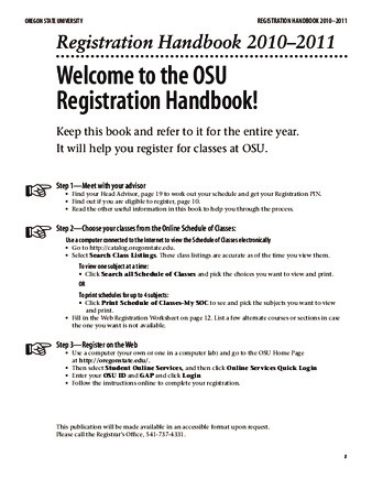Registration handbook 2010-2011 thumbnail