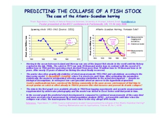 Predicting the Collapse of a Fish Stock: The Case of the Atlanto-Scandian Herring thumbnail