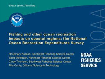 Fishing and Other Ocean Recreation Impacts on Coastal Regions: The National Ocean Recreation Expenditures Survey thumbnail