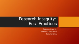 Research Integrity Workshops thumbnail