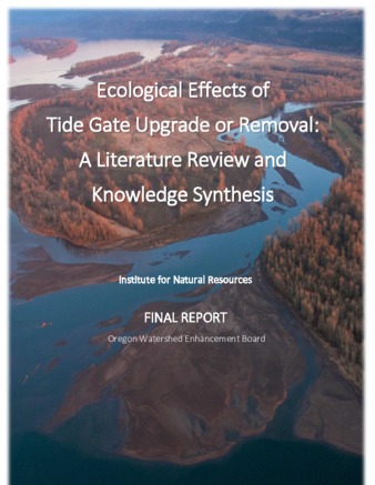Ecological Effects of Tide Gate Upgrade or Removal: A Literature Review and Knowledge Synthesis - Final report thumbnail