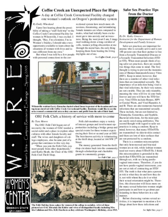 W.I.R.E.'d zine : Women's intra-campus resource exchange : 2003 Spring thumbnail