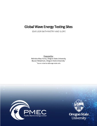 Global Wave Energy Testing Sites : Seafloor Bathymetry and Slope thumbnail