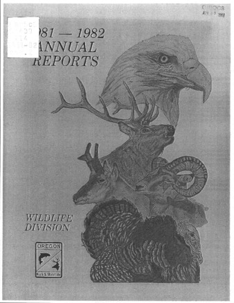 Annual report - Wildlife Division : 1981-1982 thumbnail