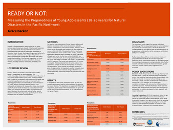 Ready or Not: Measuring the Preparedness of Young Adolescents (18-26 years) for Natural Disasters in the Pacific Northwest miniatura