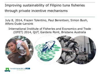 Improving Sustainability in Tuna fisheries through Market-based incentive mechanisms thumbnail