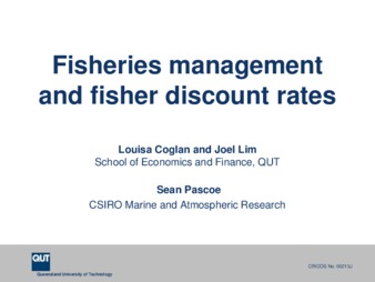 Fisheries Management and Fisher Discount Rates Miniatura