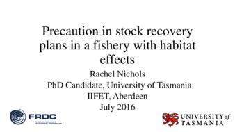 Precaution in Stock Recovery Plans in a Fishery with Habitat Effects thumbnail