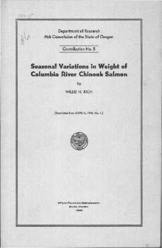 Seasonal variations in weight of Columbia River chinook salmon thumbnail