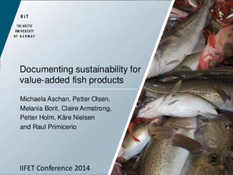 Documenting sustainability for value-added fish products Miniatura