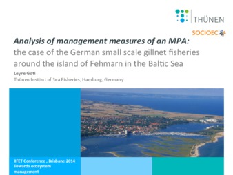 Analysis of Management Measures of an MPA: The Case of the German Small Scale Gillnet Fisheries around the Island of Fehmarn in the Baltic Sea Miniatura