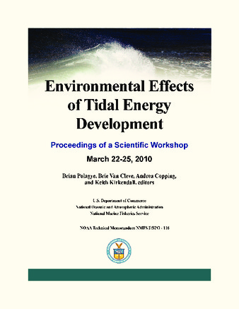 Environmental Effects of Tidal Energy Development Miniaturansicht