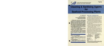 Cleaning and sanitizing agents for seafood processing plants [1973] Miniaturansicht