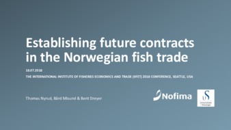 Establishing future contracts in the Norwegian fish trade thumbnail