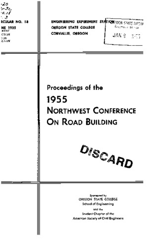 Proceedings of the 1955 Northwest Conference on Road Building Miniaturansicht
