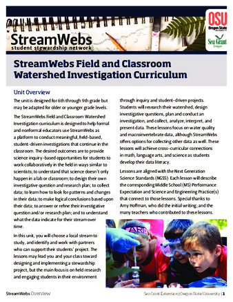 StreamWebs Field and Classroom Watershed Investigation Curriculum thumbnail