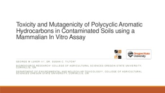 Toxicity and Mutagenicity of Polycyclic Aromatic Hydrocarbons in Contaminated Soils using Mammalian In Vitro Assay miniatura