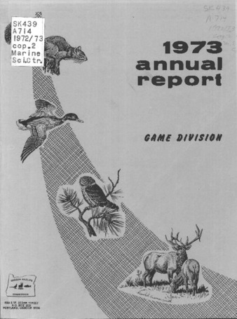 Annual report - Game Division : 1973 miniatura