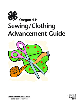 Oregon 4-H sewing/clothing advancement guide [2003] thumbnail