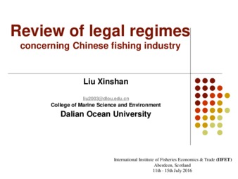Review of Legal Regimes Concerning Chinese Fishing Industry thumbnail