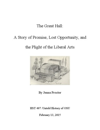 The Great Hall: a Story of Promise, Lost Opportunity, and the Plight of the Liberal Arts 缩图