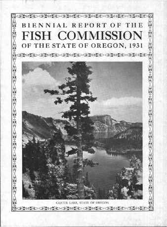 Biennial report of the Fish Commission of the State of Oregon to the Governor and the Thirty-Sixth Legislative Assembly : 1931 miniatura