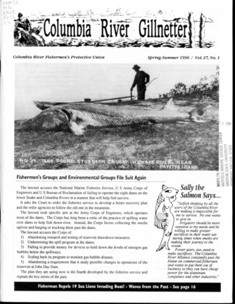 Columbia River Gillnetter ; Vol. 27, No. 1 (Spring - Summer 1996) thumbnail