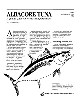 Albacore tuna : a quality guide for off-the-dock purchasers [1995] thumbnail