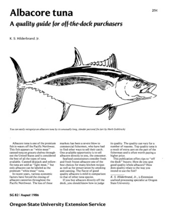 Albacore tuna : a quality guide for off-the-dock purchasers [1986] Miniaturansicht