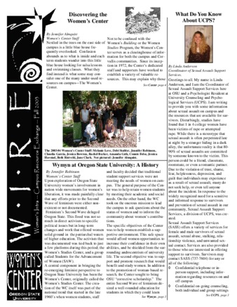 W.I.R.E.'d zine : Women's intra-campus resource exchange : 2003 Fall thumbnail