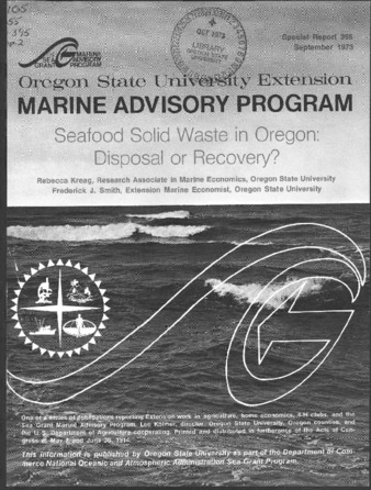 Seafood solid waste in Oregon : disposal or recovery? Miniaturansicht