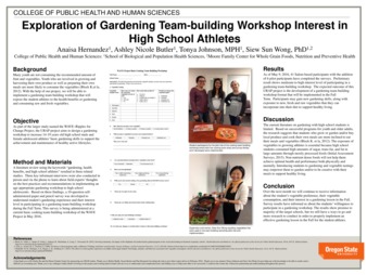 Exploration of Gardening Team-Building Workshop Interest in High School Athletes Miniaturansicht