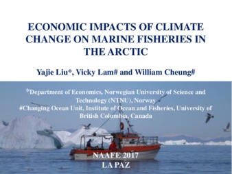 Economic Impacts of Climate Change on Marine Fisheries in the Arctic la vignette