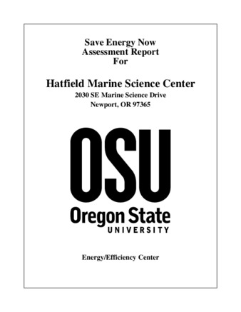 Save Energy Now Assessment Report for Hatfield Marine Science Center thumbnail