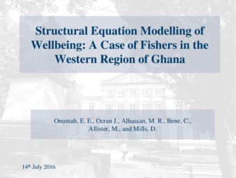 Structural Equation Modelling of Wellbeing: A Case of Fishers in the Western Region of Ghana thumbnail