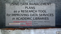 Using data management plans as a research tool for improving data services in academic libraries thumbnail