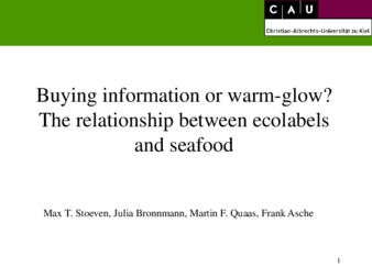 Buying information or warm-glow? The relationship between ecolabels and seafood thumbnail