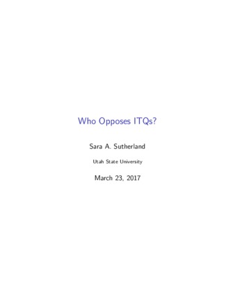 Who Opposes ITQs? thumbnail