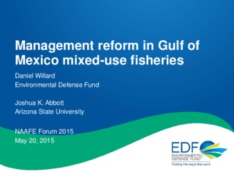 Prospects for Management Reform in Gulf of Mexico Recreational Fisheries la vignette