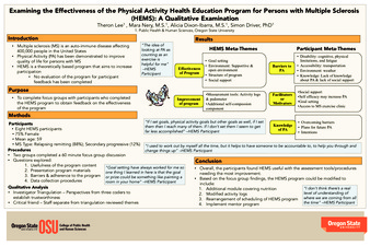 Examining the effectiveness of physical activity health education programs for persons with multiple sclerosis: a quantitative examination. Miniaturansicht