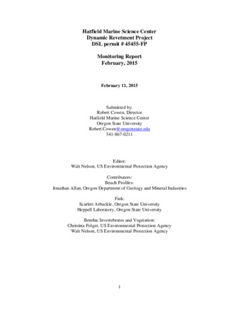 Hatfield Marine Science Center Dynamic Revetment Project DSL permit # 45455-FP: Monitoring Report, February 2015 thumbnail