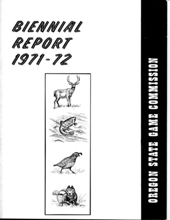 Biennial Report 1971-1972 : Oregon State Game Commission thumbnail