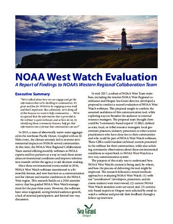 NOAA West Watch Evaluation: A Report of Findings to NOAA’s Western Regional Collaboration Team Miniaturansicht