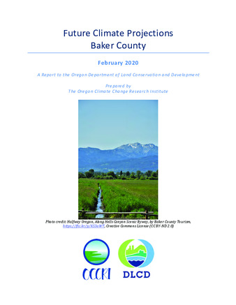 Future climate projections. Baker County : February 2020 miniatura