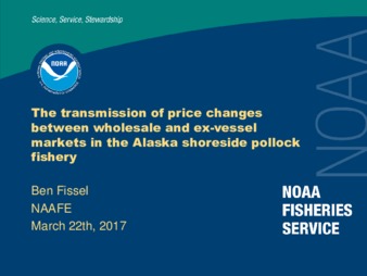 The Transmission of Price Changes between Wholesale and Ex-Vessel Markets in the Alaska Shoreside Pollock Fishery Miniaturansicht