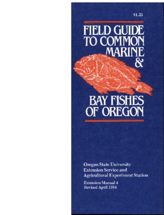Field guide to common marine and bay fishes of Oregon [1984] thumbnail