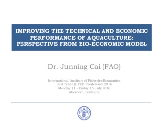 Improving the Technical and Economic Performance of Aquaculture: Perspective from Bio-Economic Model thumbnail