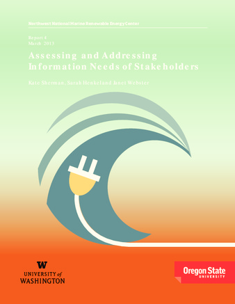 Assessing and Addressing Information Needs of Stakeholders Involved in Wave Energy Development and Marine Spatial Planning Miniatura
