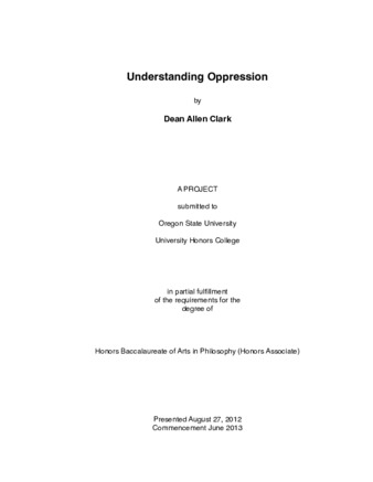 marilyn frye oppression analysis